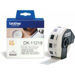 Consommables informatique rouleau détiquettes BROTHER DK-11219 Noir sur blanc 12 mm de diamètre infinytech Réunion 06