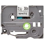 Consommables informatique cassette à ruban BROTHER TZe-S221 Noir sur blanc 9 mm de large infinytech Réunion 02