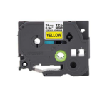 Consommables informatique cassette à ruban BROTHER TZe-S651 Noir sur jaune 24 mm de large infinytech Réunion 02
