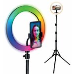 Accessoires Kit Influence XL Anneau lumineux 26cm Blanc et Couleurs avec trépied 1,6m infinytech Réunion 02