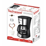Petit électroménager cafetière en inox programmable TECHWOOD TCA-1296 infinytech Réunion 01