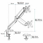 Matériels informatique support écran ADVANCE ADV-ARM1M infinytech Réunion 03