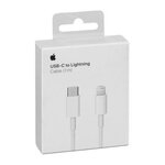 Accessoires téléphonie câble APPLE USB-C vers Lightning 1m Blanc infinytech Réunion 02
