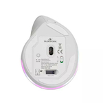 Matériels informatique souris ergo verticale BLUESTORK Ergo Lumi Sans Fil Droitier Blanche infinytech Réunion 05