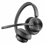 Matériels audio casque micro POLY Voyager 4320 USB-C avec dongle et base de chargement infinytech Réunion 04