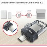 Matériels informatique clé USB 3.1 et micro USB SANDISK Ultra Dual Drive 32Go infinytech Réunion 06