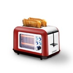 Petit électroménager grille-pain KITCHENCOOK Toasteo Glass Red infinytech Réunion 02