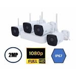 Vidéosurveillance kit UNIVIEW UV-KIT114-B42W NVR + 4 caméras 2MP IP67 Wi-Fi infinytech Réunion 01