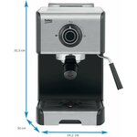 Petit électroménager Machine Expresso BEKO CEP5152B 1200W infinytech Réunion 02