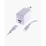 Accessoires téléphonie chargeur secteur USB-C FRESH N REBEL 45W PD avec câble Lilas infinytech Réunion 01