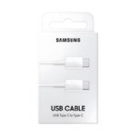 Accessoires téléphonie Câble SAMSUNG USB-C vers USB C 1,5 m 3A Blanc infinytech Réunion 02