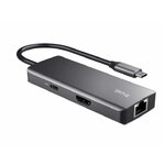 Matériels informatique adaptateur USB-C TRUST DALYX 6en1 infinytech Réunion 01