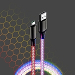 Accessoires téléphonie câble lumineux RGB MY WAY USB-A vers USB-C 1m infinytech Réunion 01