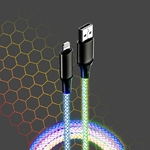 Accessoires téléphonie câble lumineux RGB MY WAY USB-A vers Lightning 1m infinytech Réunion 01