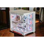 Cube DeepCool blanc Ryzen 7700 et RTX 5070 Zotac infinytech Réunion 01