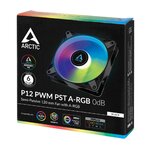 ARCTIC P12 PWM PST A-RGB Noir infinytech Réunion 04