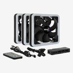 AEROCOOL Edge 14 Pro RGB 140mm Noir Pack de 3 infinytech Réunion 02