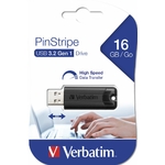 Matériels informatique clé Clé USB 3.2 Gen1 VERBATIM PinStripe 16Go Noire infinytech Réunion 02