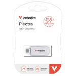 Matériels informatique clé USB-C VERBATIM Plectra 128Go Blanc infinytech Réunion 02