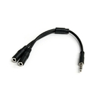 Matériels informatique adaptateur STARTECH Jack 3.5 Mâle vers 2 x Jack 3.5 Femelle Noir infinytech Réunion 01