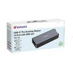 Matériels informatique adaptateur USB-C VERBATIM Pro CDS-15S 15 ports infinytech Réunion 03