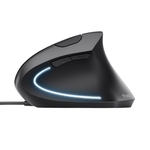 Matériels informatique souris ergonomique verticale TRUST Verto Droitier Noire infinytech Réunion 03