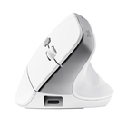Matériels informatique souris ergonomique TRUST Bayo II Droitier Sans Fil Blanche infinytech Réunion 02