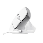 Matériels informatique souris ergonomique TRUST Bayo II Droitier Filaire Blanche infinytech Réunion 02