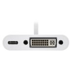 Matériels informatique adaptateur GOOBAY 62108 USB-C Mâle vers DVI Femelle Blanc infinytech Réunion 02