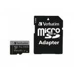 Matériels informatique carte micro SDXC VERBATIM 47042 Pro U3 256Go V30 4K infinytech Réunion 02