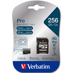 Matériels informatique carte micro SDXC VERBATIM 47042 Pro U3 256Go V30 4K infinytech Réunion 01