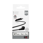 Matériels informatique câble TNB CBLTCG2BK USB-C Mâle vers Lightning Coudé Noir infinytech Réunion 05