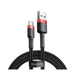 Matériels informatique BASEUS Cafule USB-A vers USB-C 50cm Noir Rouge infinytech Réunion 02