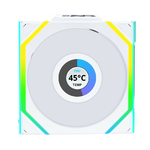 Lian Li Uni Fan SL Wireless LCD 120 Reverse blanc infinytech Réunion 01