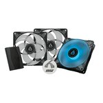 Arctic P14 PST RGB 14cm Noir Lot de 3 infinytech Réunion 01