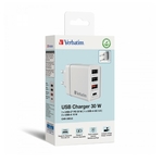 VERBATIM 49701 4 Ports USB PD 20W Blanc infinytech Réunion 04