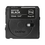 BROTHER BTAG-335 Ruban adhésif Brother blanc sur noir 12 mm de large non laminé infinytech Réunion 02