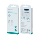 DEVIA Kintone Series USB-C Mâle Mâle 3A 1m Blanc infinytech Réunion 02