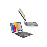MOBILIS Coque de protection Folio C2 Noir pour iPad 10ème génération avec Clavier Bluetooth Touchpad infinytech Réunion 03