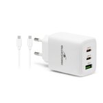 BLUESTORK Chargeur 65W USB-C et USB-A avec câble USB-C Blanc infinytech Réunion 01