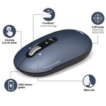 Souris PORT DESIGNS sans fil et Bluetooth rechargeable PURE MAC Bleue infinytech Réunion 04
