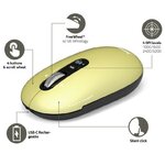 Souris PORT DESIGNS sans fil et Bluetooth rechargeable PURE MAC Jaune infinytech Réunion 04