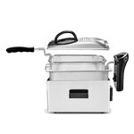 FRITEUSE SEMI-PRO INOX 3L 2100W AVEC VITRE KFRY INOX KITCHENCOOK infinytech Réunion 02