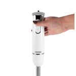 MIXEUR PLONGEANT PIED INOX HAND X WHITE KITCHENCOOK infinytech Réunion 03