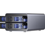 Boîtier externe USB-C 10Gbps RAID 2 baies pour disque SATA 3,5 HDD 2,5 SSD infinytech Réunion 02