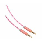 Matériels informatique cable audio tressé BLUESTORK jack vers jack 3,5 mm Rose infinytech Réunion 1