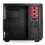Matériels informatique boitier pc SPIRIT OF GAMER XFighter 31 Rouge infinytech Réunion 2