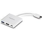Matériels informatique adaptateur USB-C vers HDMI et USB TRENDNET TUC-HDMI3 infinytech Réunion 1