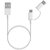 Accessoires téléphonie câble XIAOMI Mi 2en1 USB vers micro USB et USB-C Blanc infinytech Réunion 1