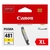 Consommables informatique cartouche d'encre CANON CLI-481 XL Jaune infinytech Réunion